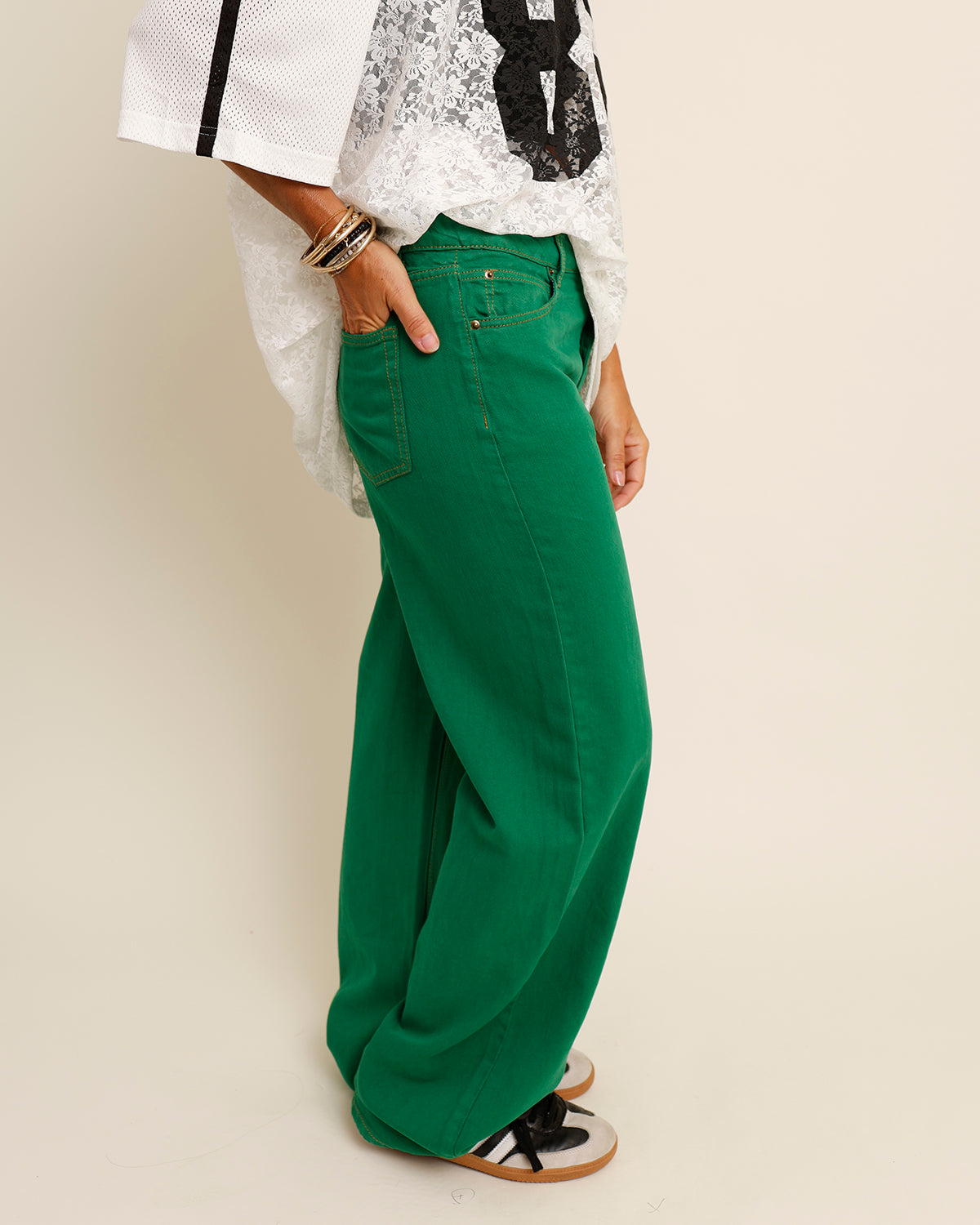 LIONESS TOP MODEL MOSS DENIM JEANS