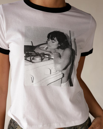 CIGARETTES + SECRETS 2.O RINGER BABY TEE