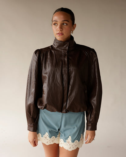 ASTR THE LABEL ESTERO JACKET X BROWN