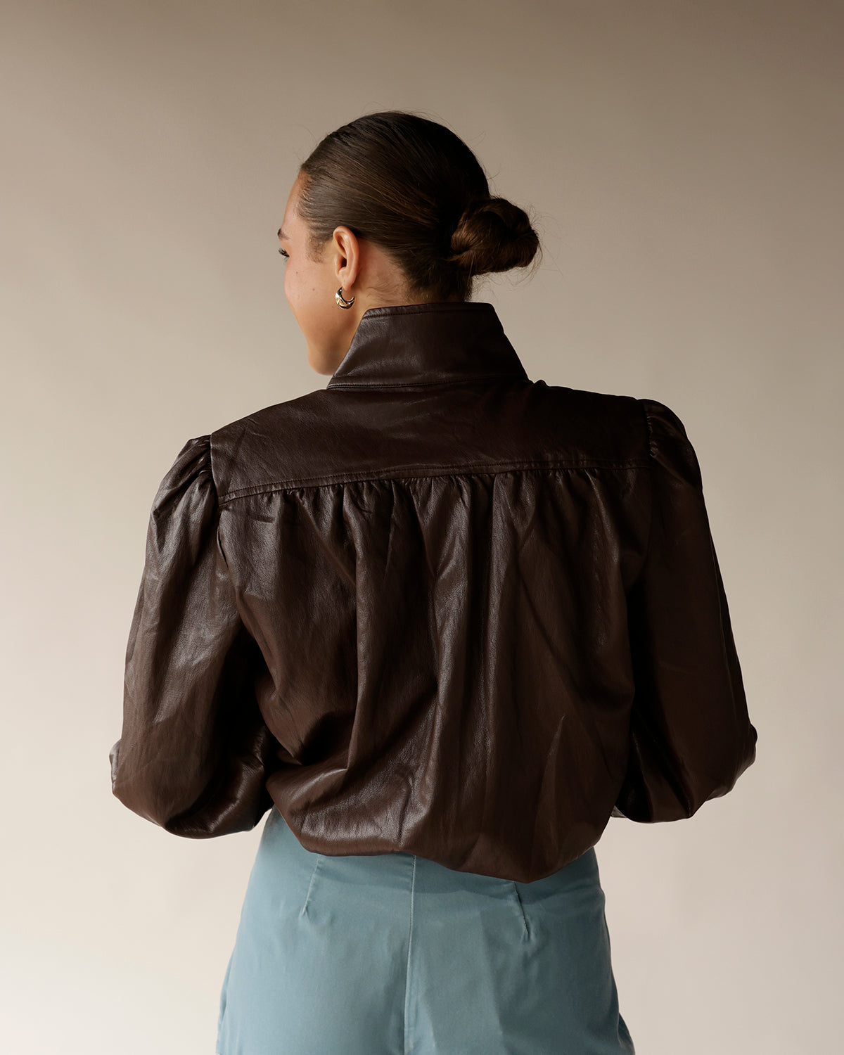 ASTR THE LABEL ESTERO JACKET X BROWN