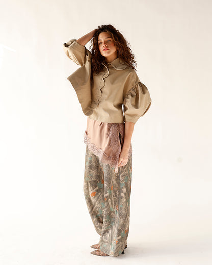 AURORA LACE TOP X MOCHA