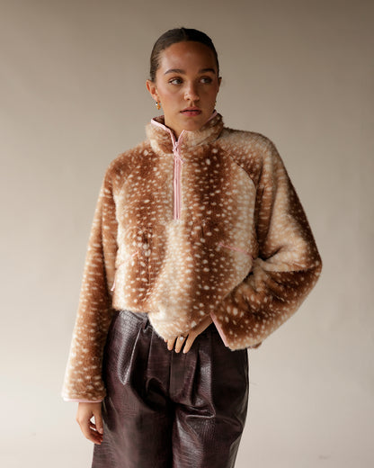 FAWN SHERPA OVERSIZED PULLOVER