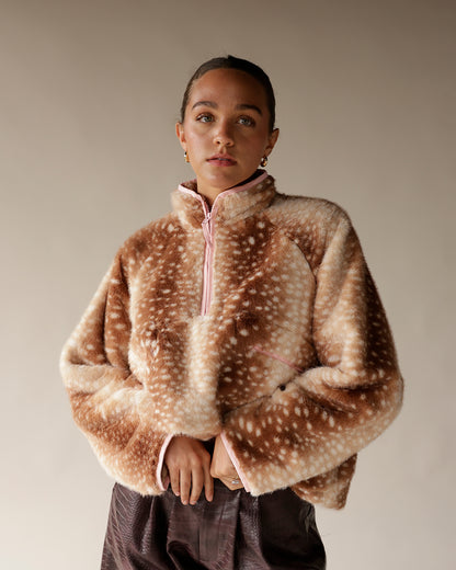 FAWN SHERPA OVERSIZED PULLOVER