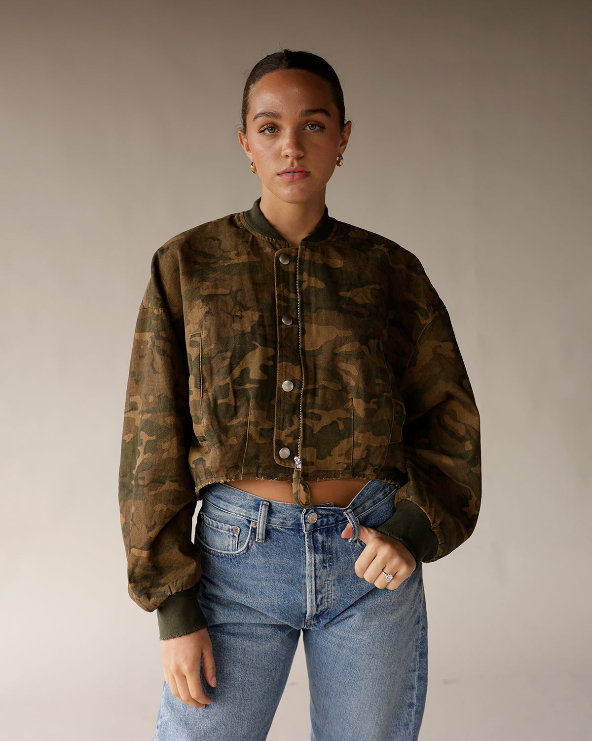 DUTY CALLS CAMO CROPPED JACKET