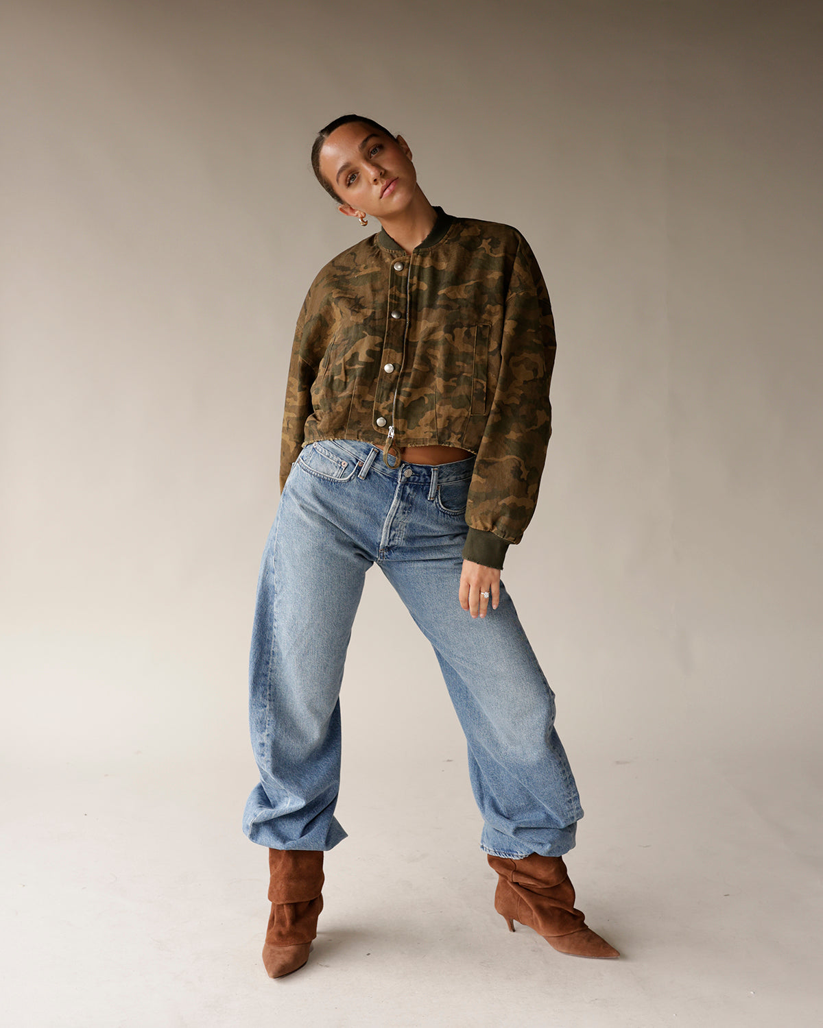 DUTY CALLS CAMO CROPPED JACKET
