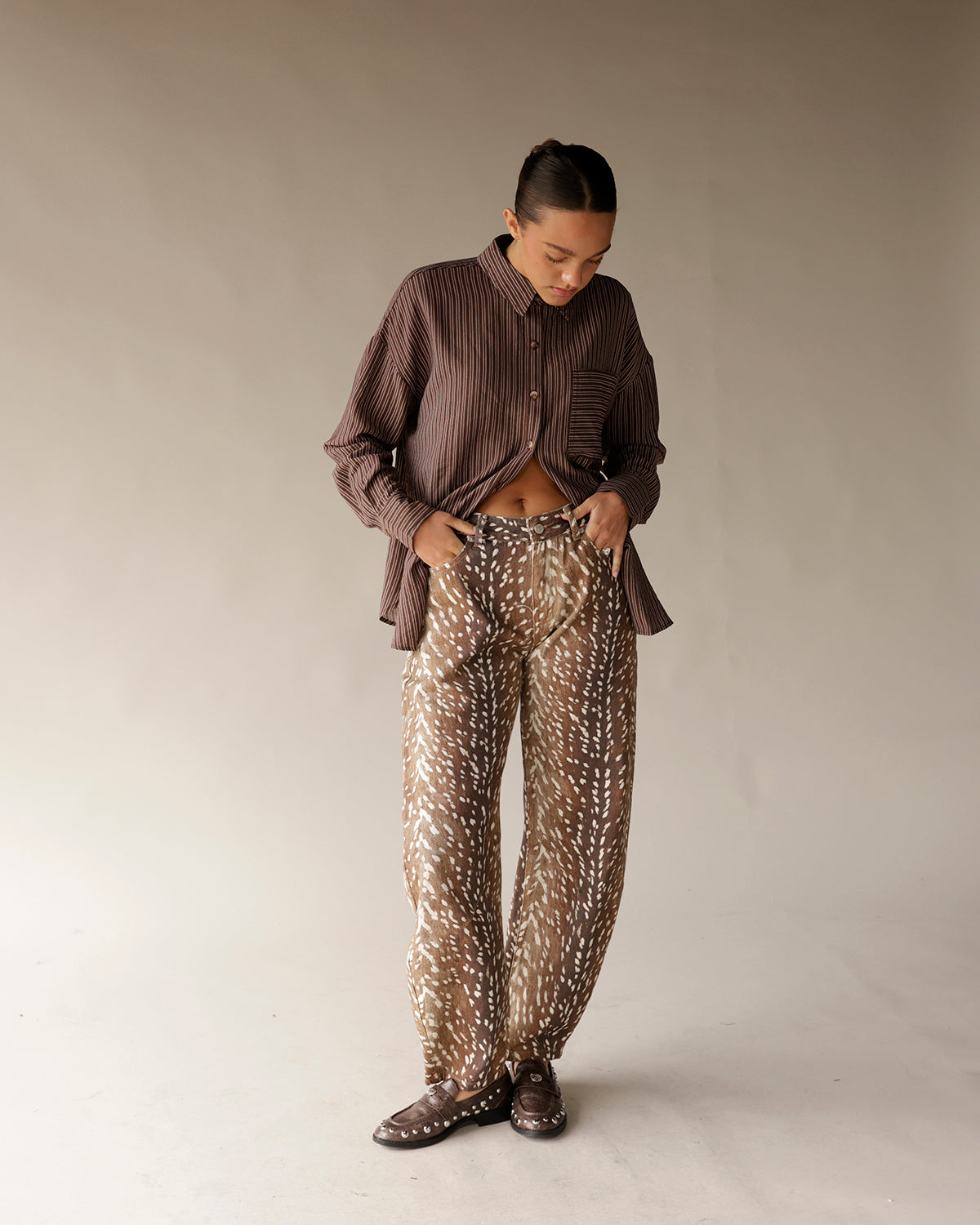 FAWN PRINT JEANS