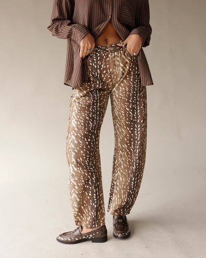 FAWN PRINT JEANS