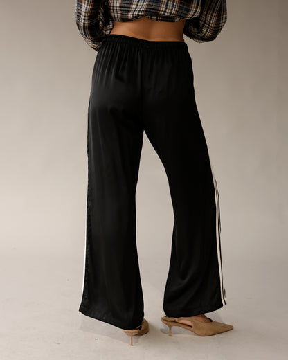 STAY IN YOUR LANE TRACK PANTS X BLACK