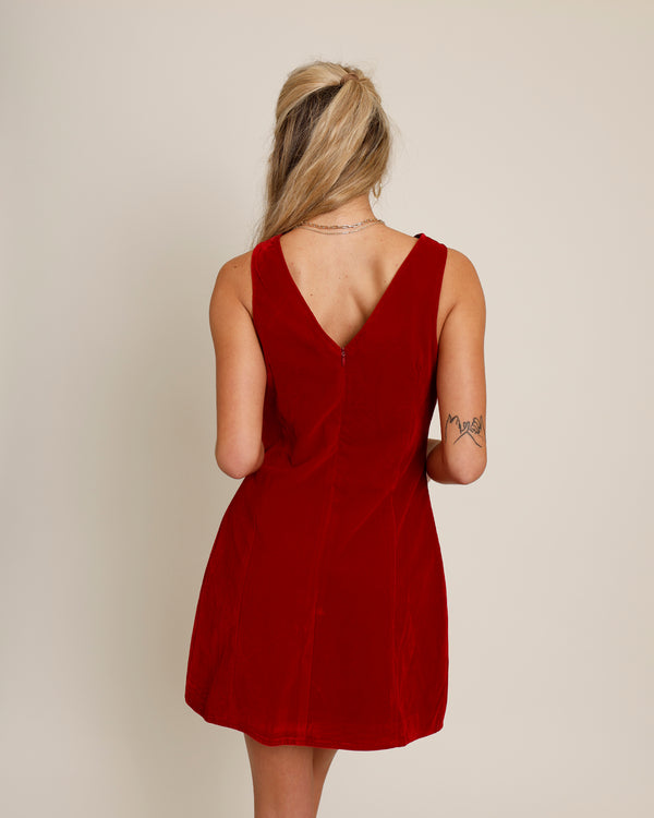 GRAHAM VELVET MINI DRESS