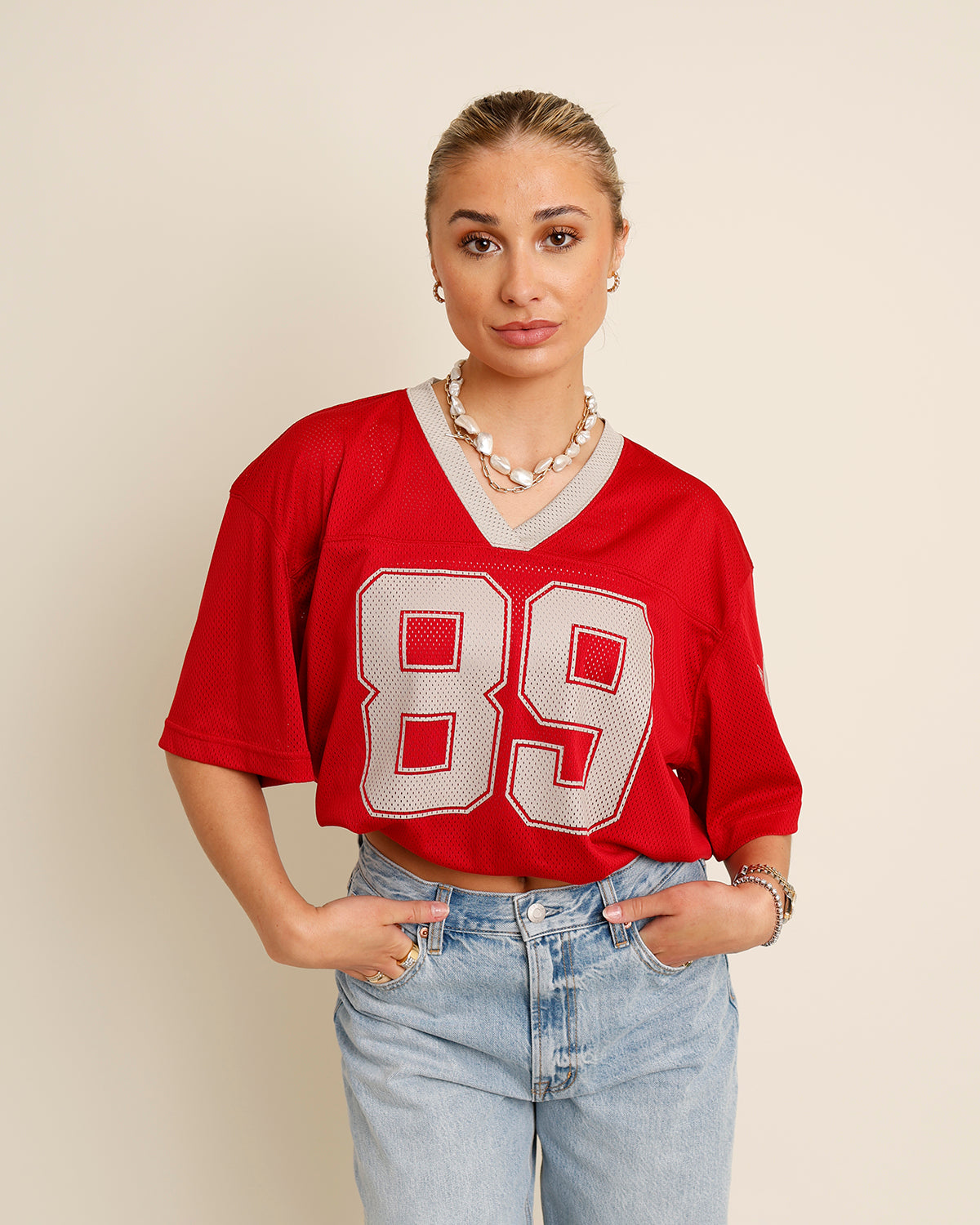 EIGHTY-FINE JERSEY X RED & GRAY