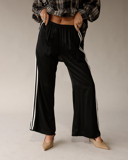 STAY IN YOUR LANE TRACK PANTS X BLACK
