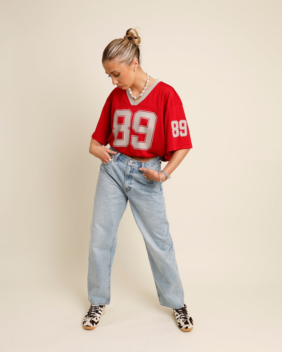 EIGHTY-FINE JERSEY X RED & GRAY