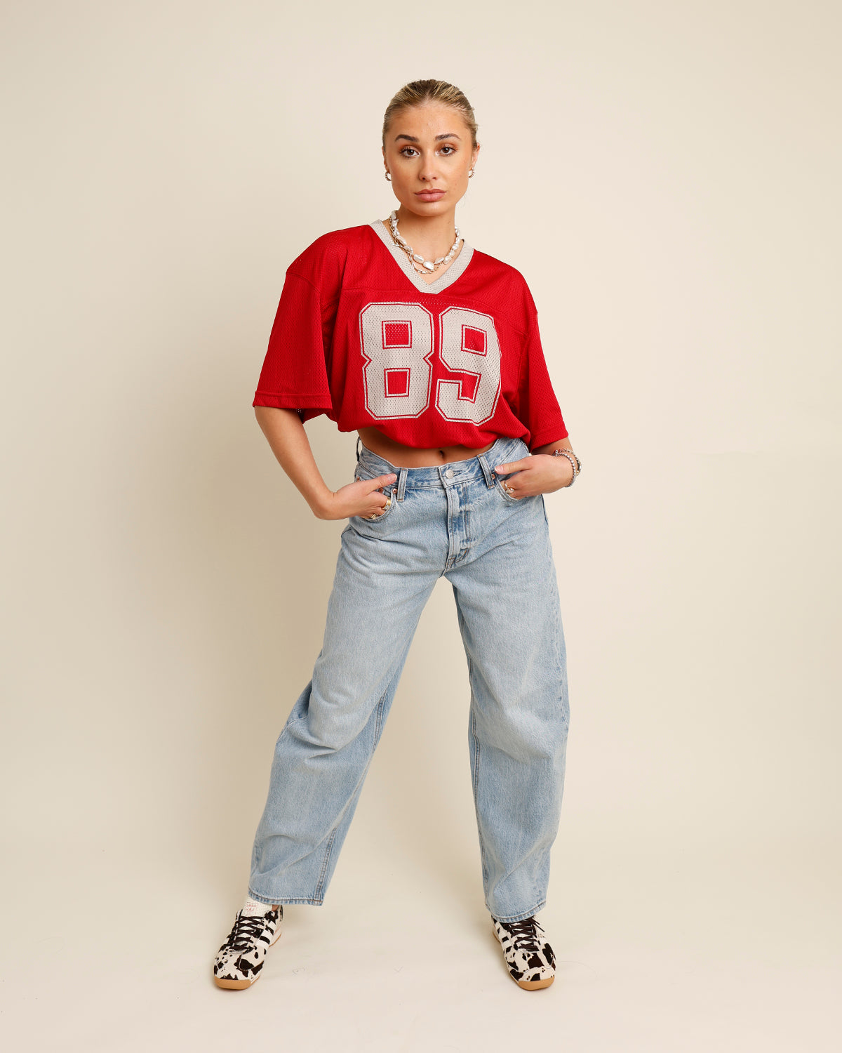 EIGHTY-FINE JERSEY X RED & GRAY
