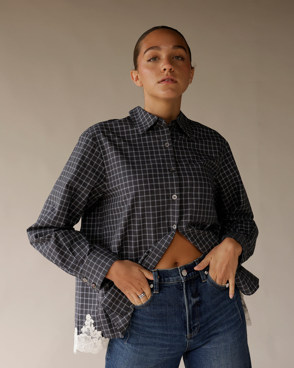 MAUDE SORA BUTTON UP