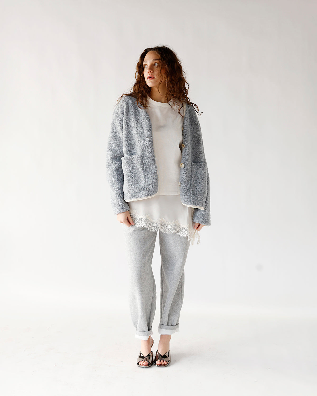 HIP IT GIRL BARREL JOGGERS X HEATHER GREY