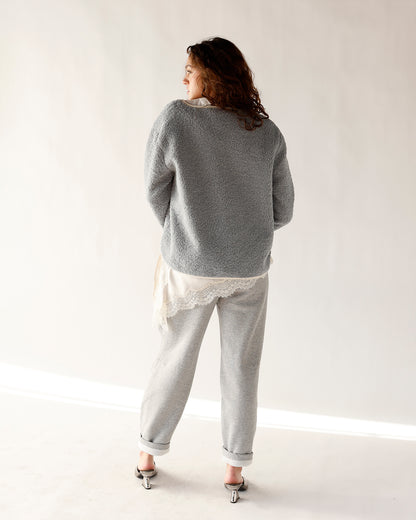 HIP IT GIRL BARREL JOGGERS X HEATHER GREY
