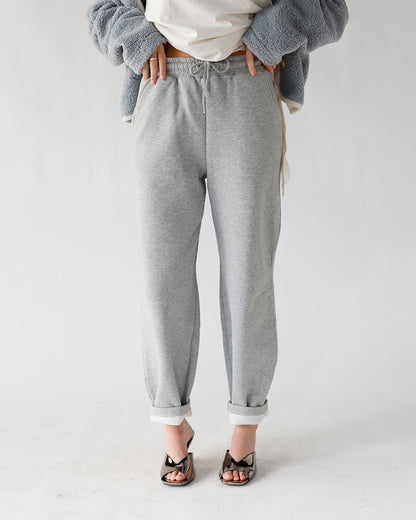 HIP IT GIRL BARREL JOGGERS X HEATHER GREY