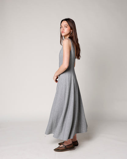ASH FRONT ZIP MIDI DRESS