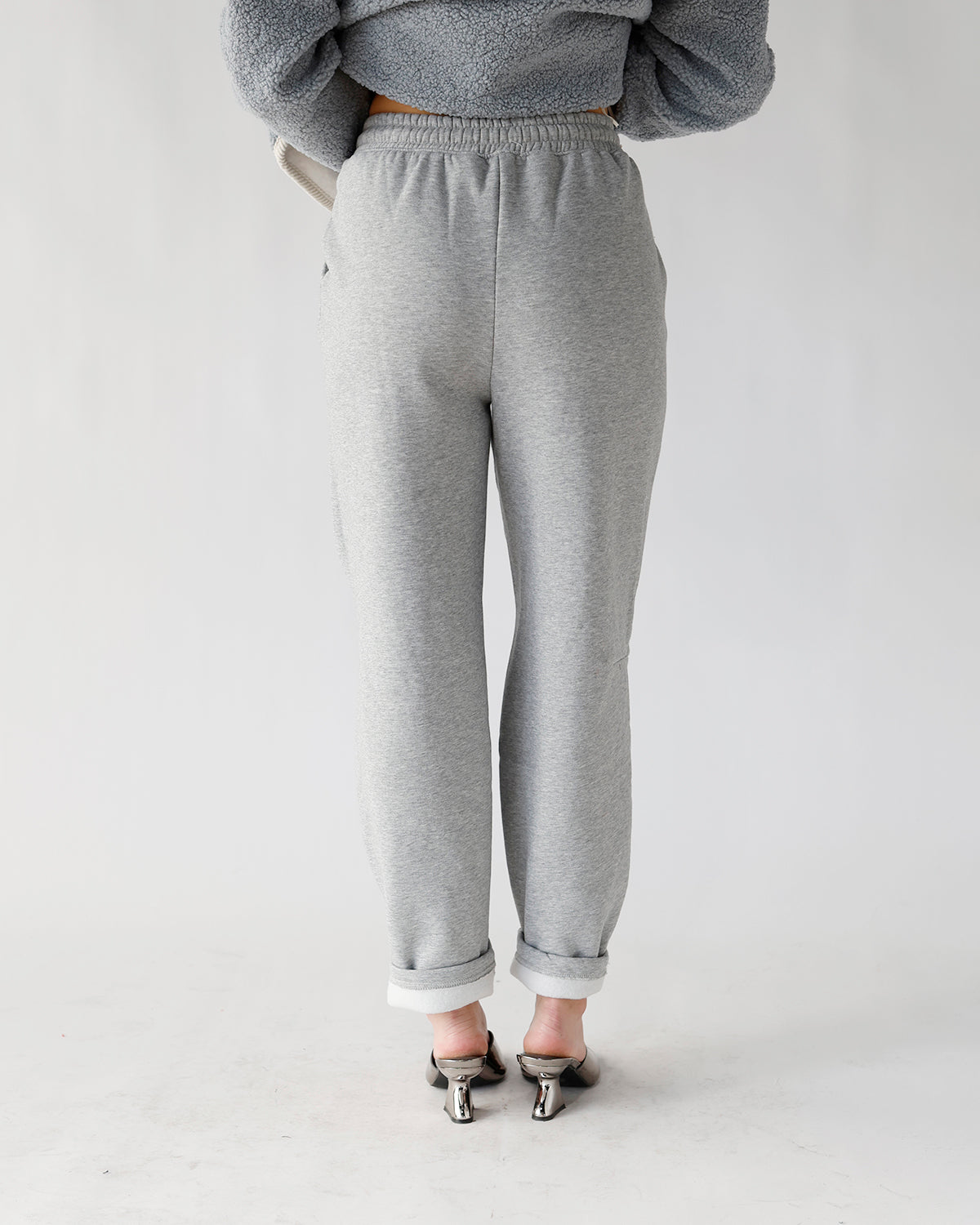 HIP IT GIRL BARREL JOGGERS X HEATHER GREY