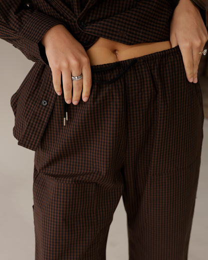PISTOLA THEO PLAID PANTS X HOT TODDY