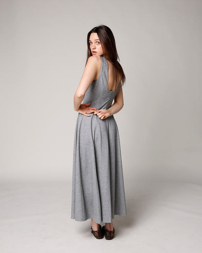 ASH FRONT ZIP MIDI DRESS