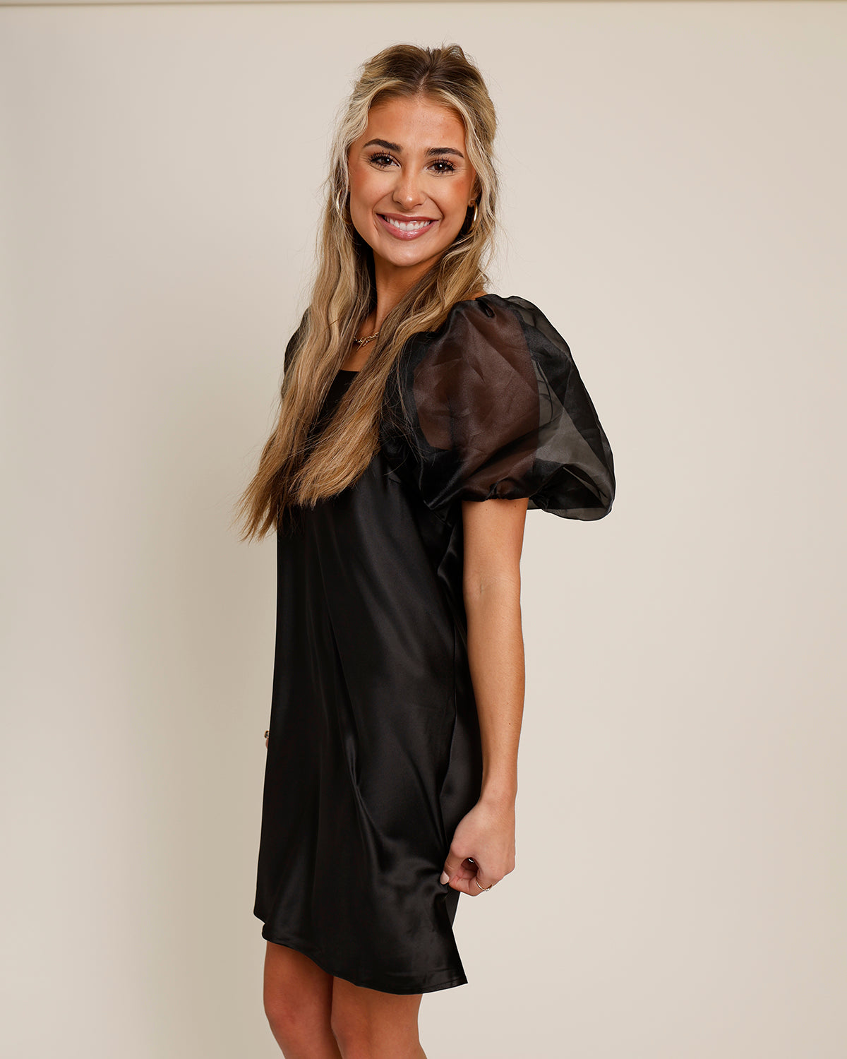THE HOLIDAY SATIN DRESS