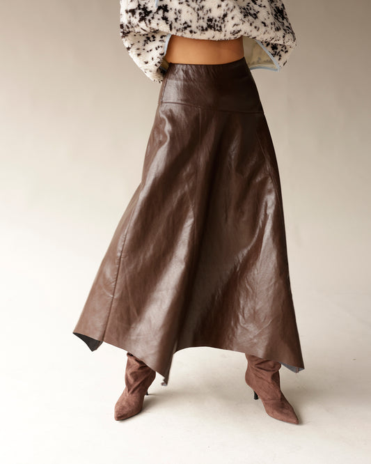 brown leather skirt long brown skirt date night outfit skirt for date night maxi skirts