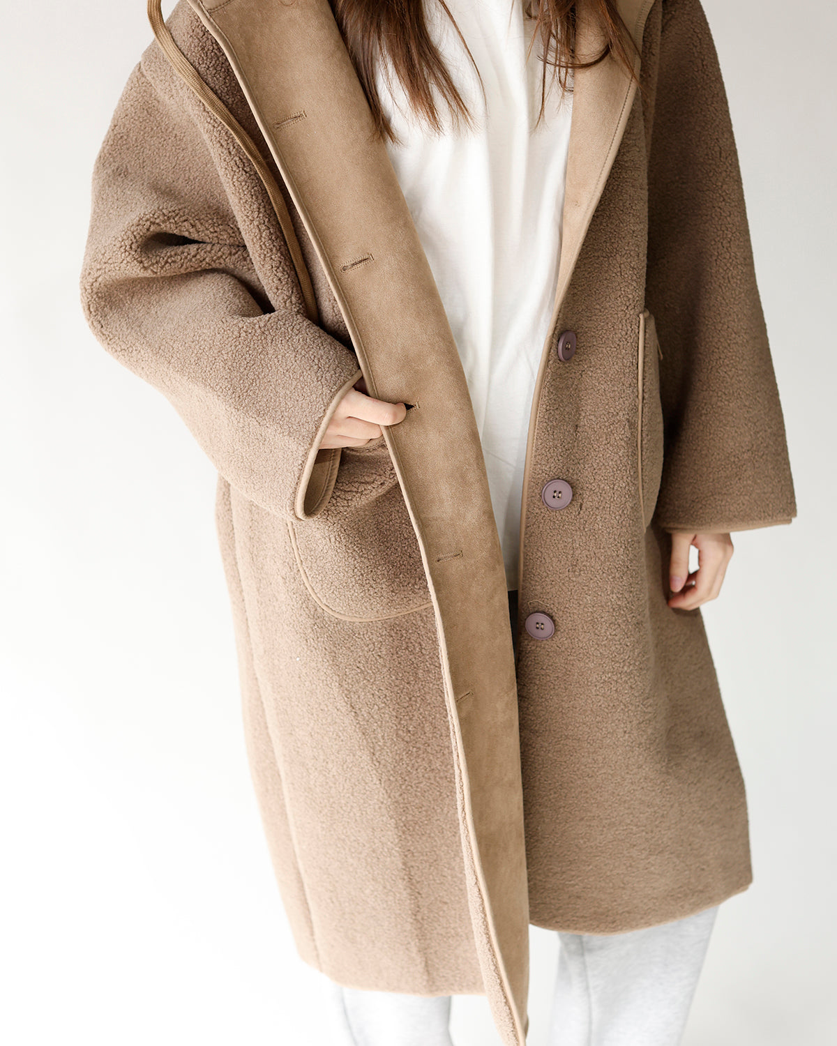 EASY LIKE SUNDAY SHERPA COAT