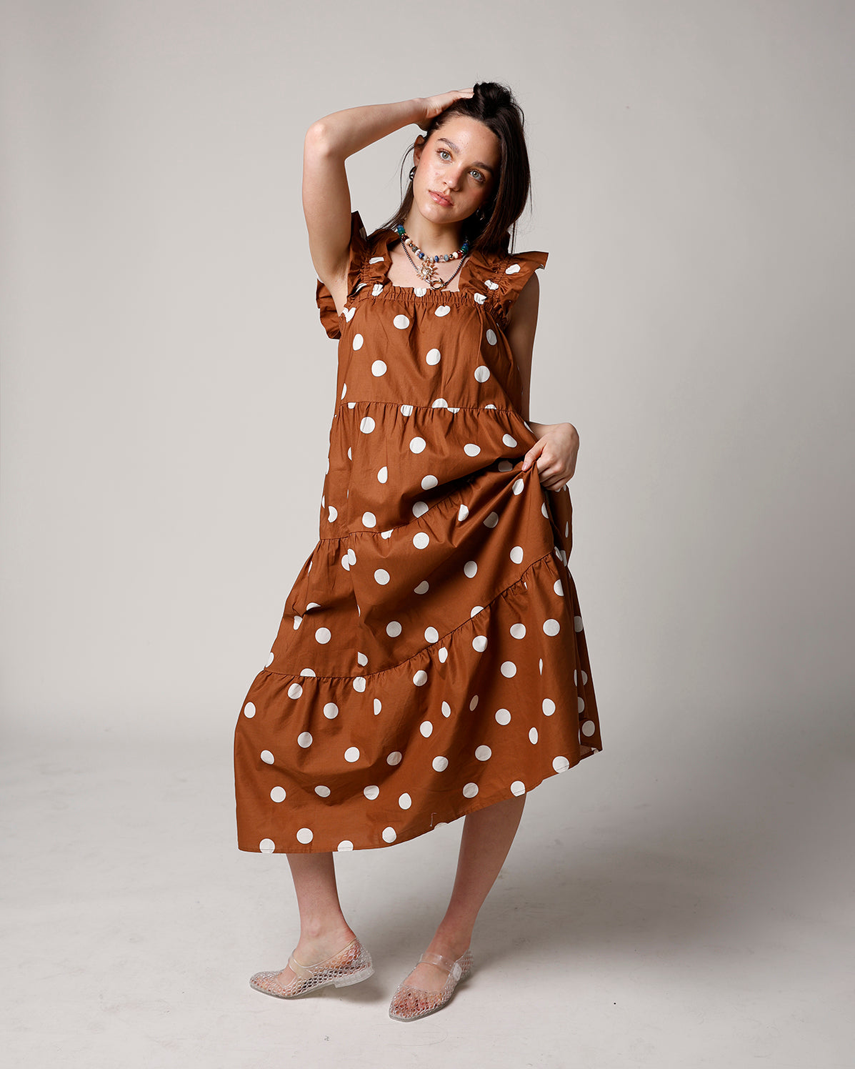 POLKA DOT DARLING MIDI DRESS