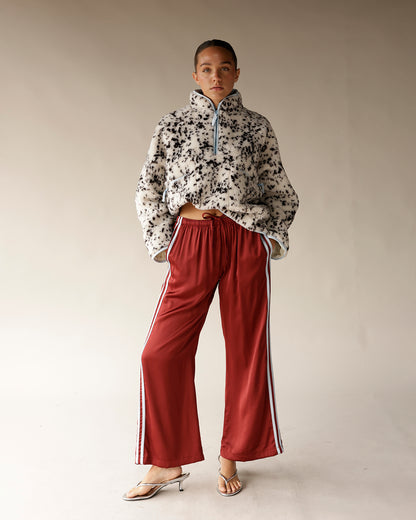 DALMATION DOT FLEECE PULLOVER