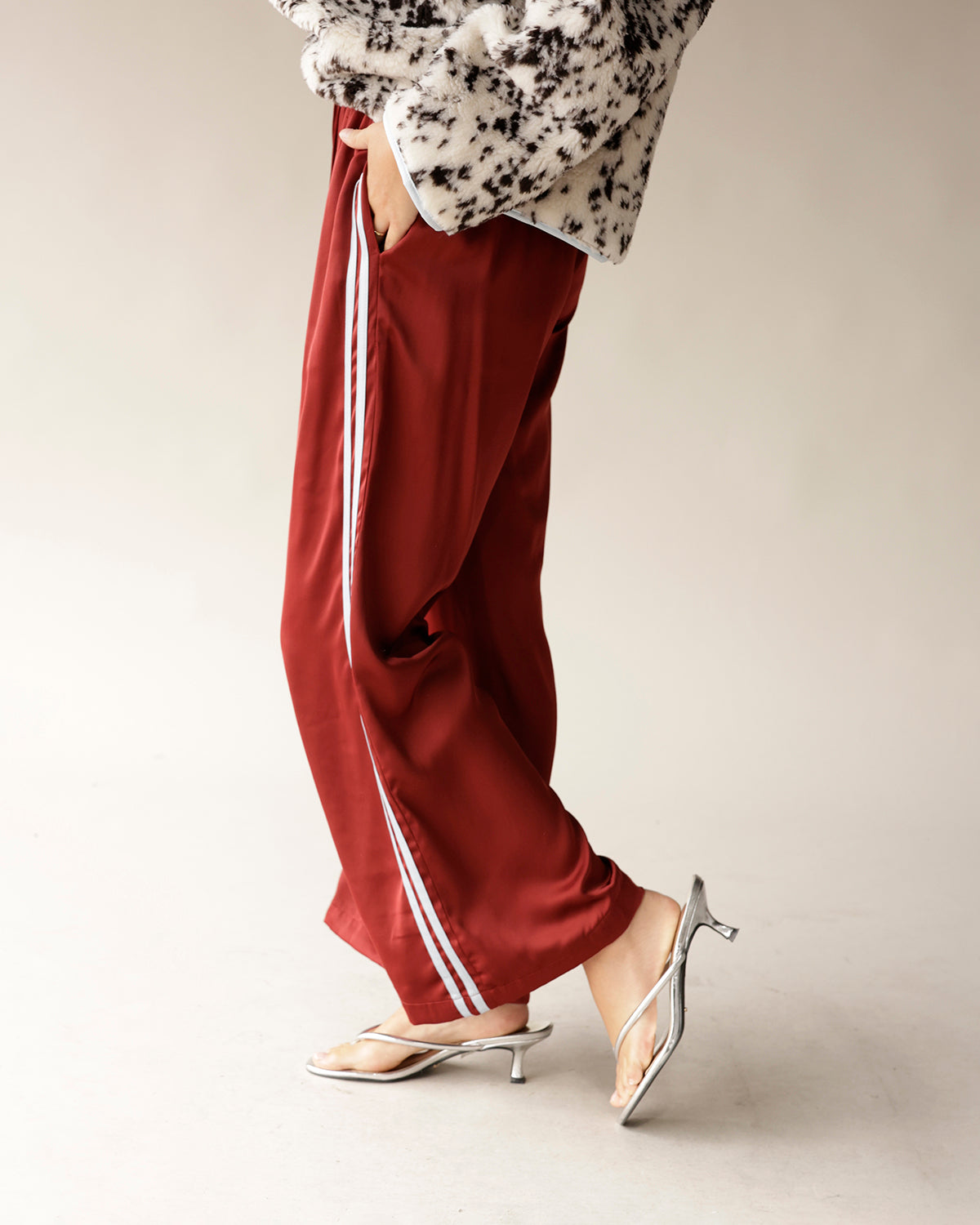 STAY IN YOUR LANE TRACK PANTS X BURNT ORANGE