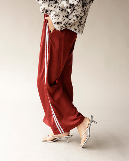 STAY IN YOUR LANE TRACK PANTS X BURNT ORANGE