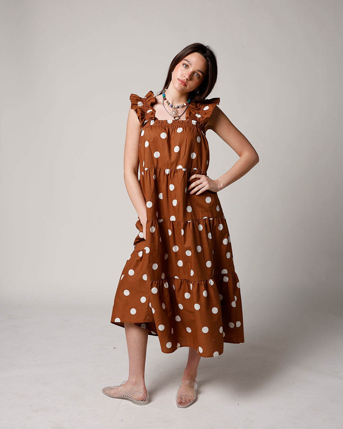 POLKA DOT DARLING MIDI DRESS
