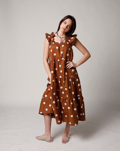 POLKA DOT DARLING MIDI DRESS