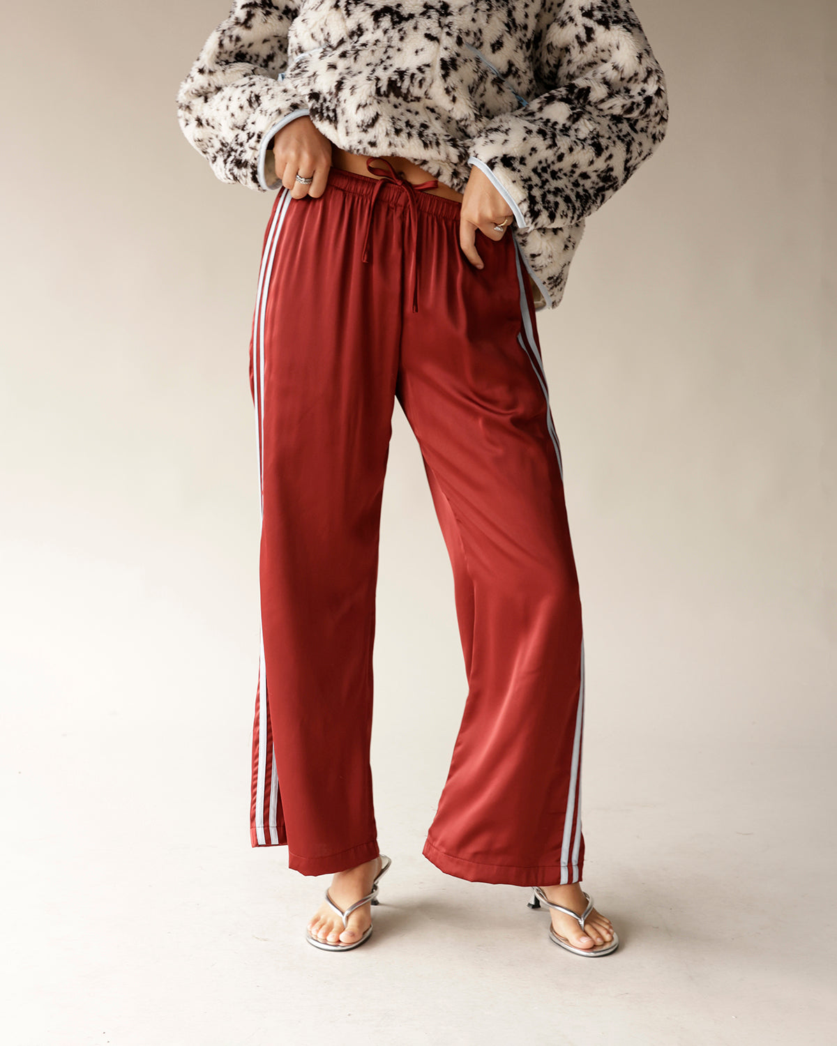 STAY IN YOUR LANE TRACK PANTS X BURNT ORANGE