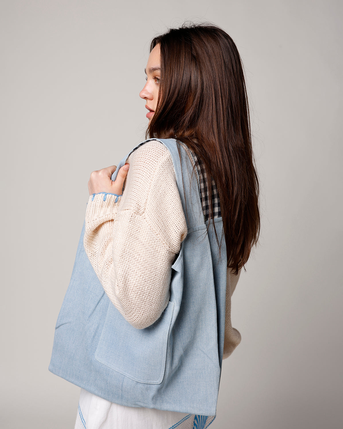 FRNCH TAYRONA DENIM BLUE BAG