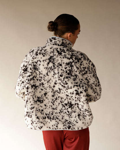 DALMATION DOT FLEECE PULLOVER