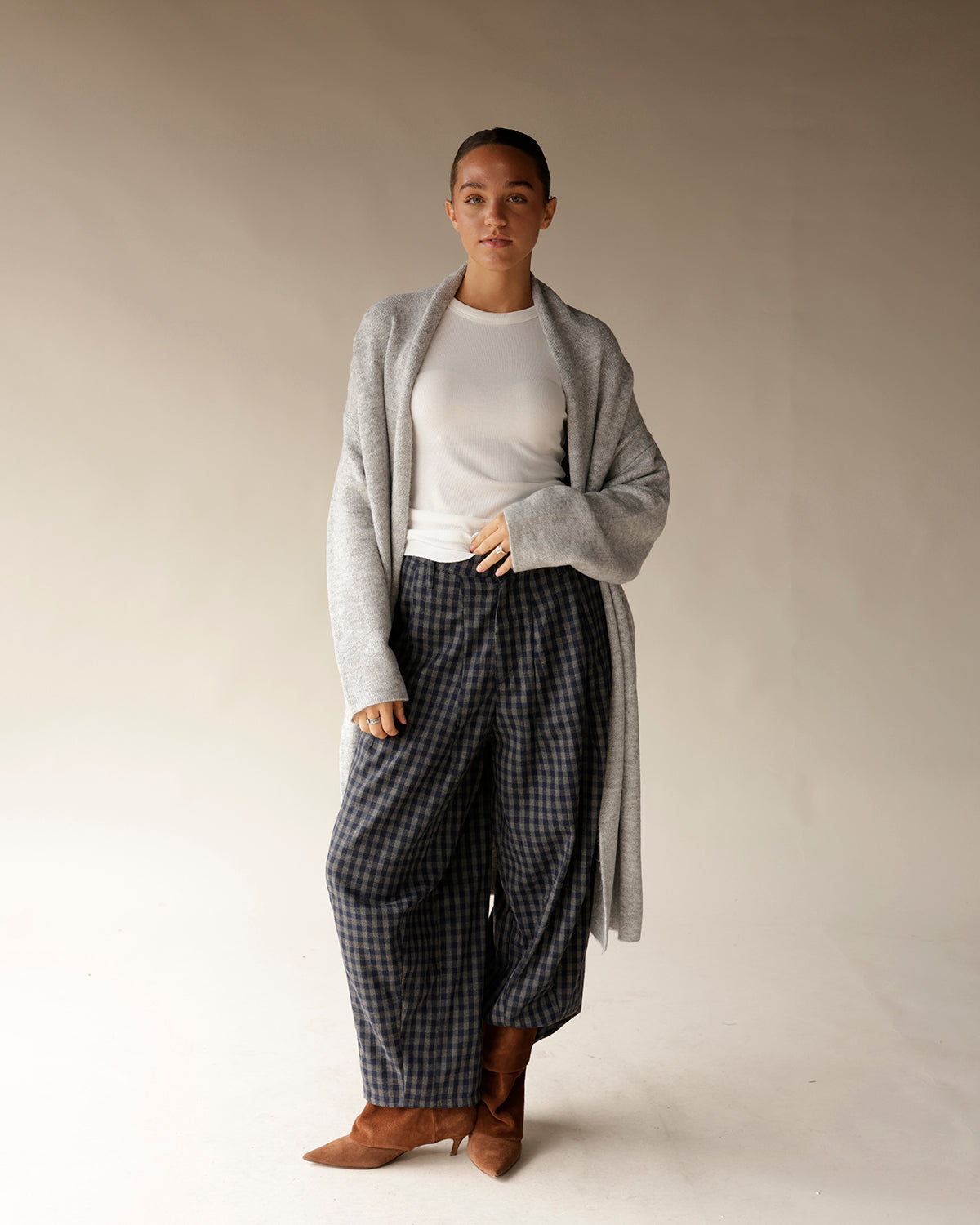NYC FALL IN LOVE GINGHAM PANTS