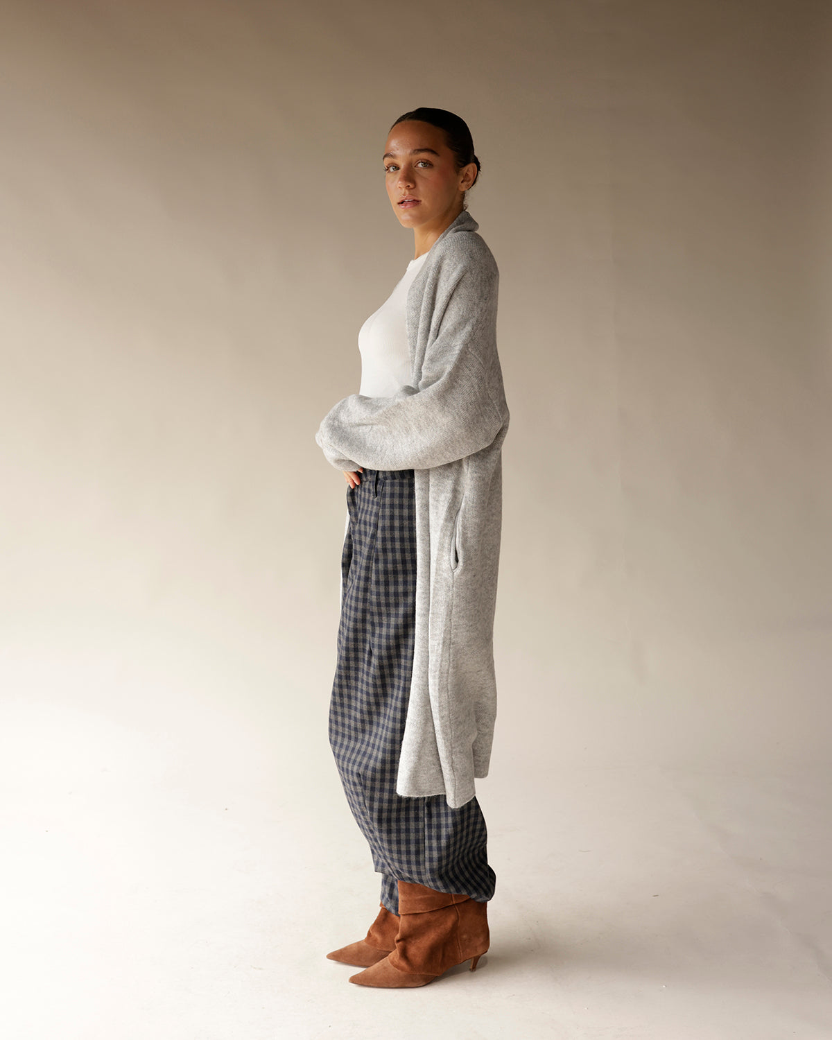 NYC FALL IN LOVE GINGHAM PANTS
