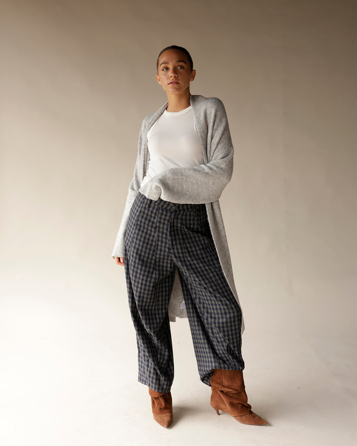 NYC FALL IN LOVE GINGHAM PANTS