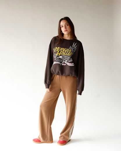 DAYDREAMER MORGAN WALLEN CLASSIC EAGLE OVERSIZED CREW SWEATSHIRT