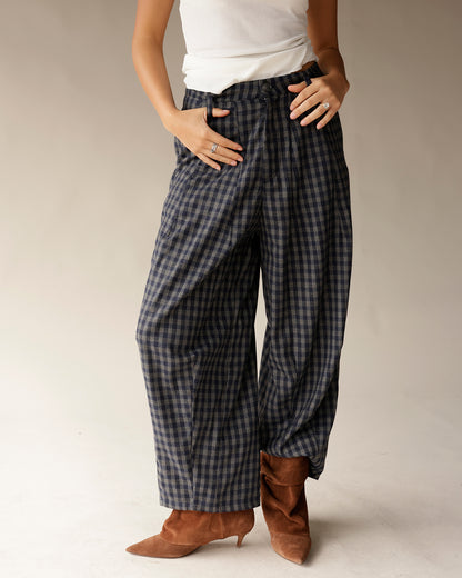 NYC FALL IN LOVE GINGHAM PANTS