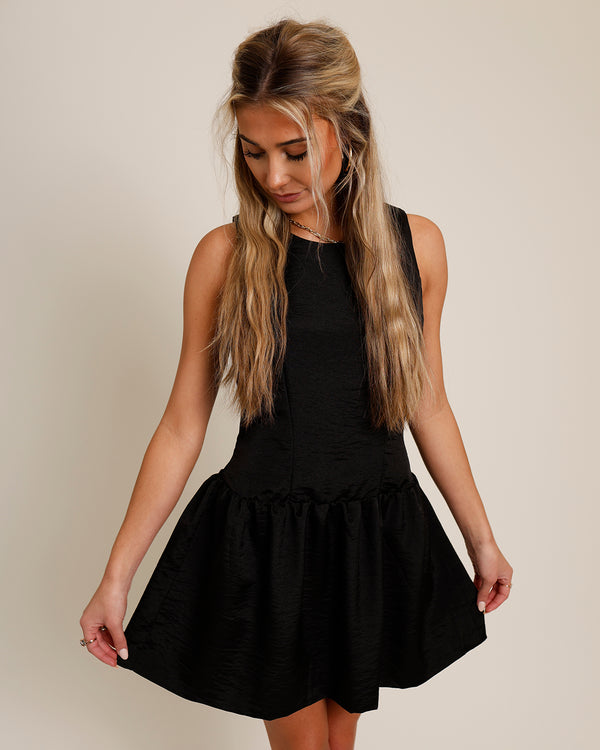 MILES BOW BACK MINI DRESS