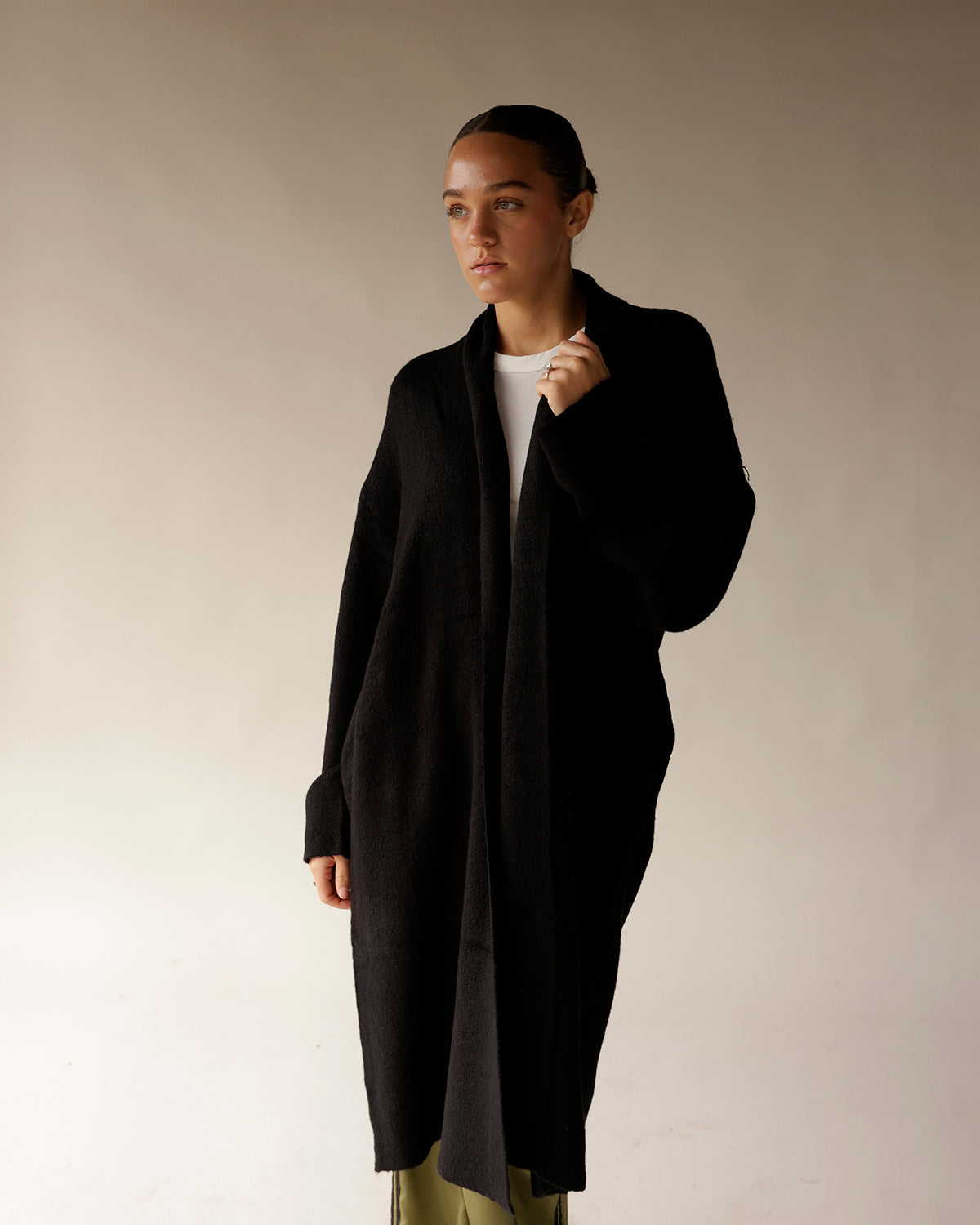 COMFY SEASON LONG SWEATER X DARK GRAY