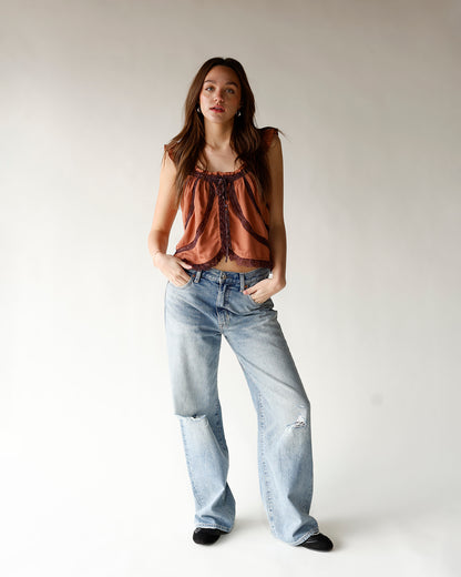 FREE PEOPLE MABEL TANK X CANYON SUNSET COMBO