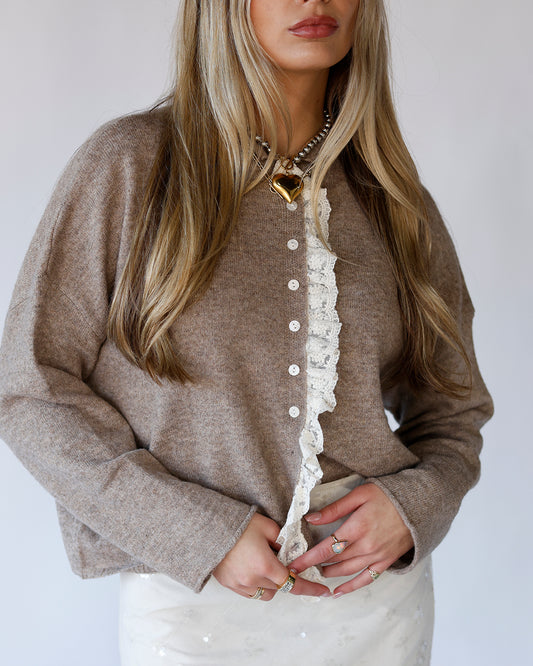 cardigan holiday sweater fall winter wardrobe ideas best cardigan nuetral brown 