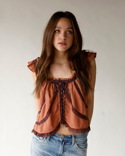 FREE PEOPLE MABEL TANK X CANYON SUNSET COMBO
