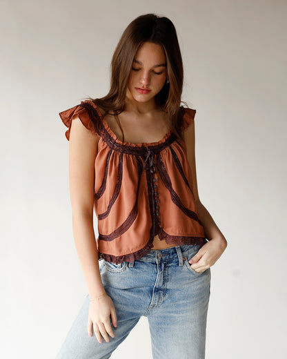 FREE PEOPLE MABEL TANK X CANYON SUNSET COMBO