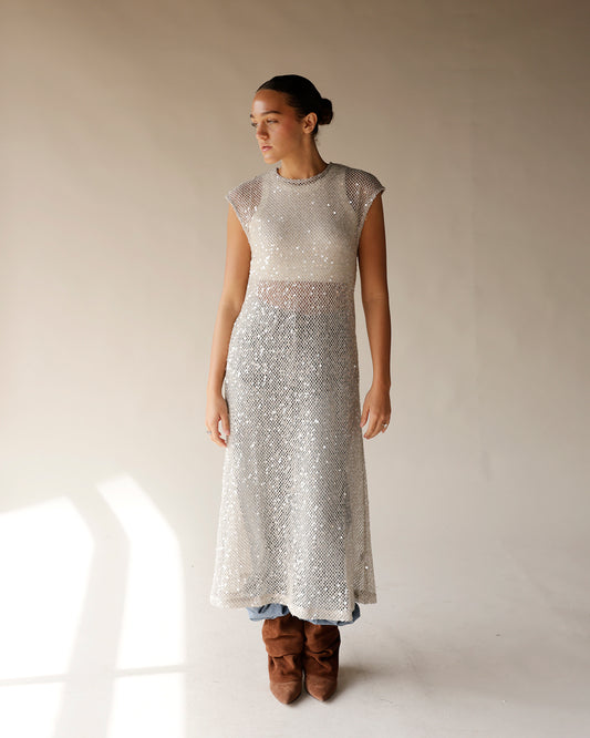 holiday outfit inspo, easy holiday fit, work party outfit ideas holiday party sheer sparkly top/dress