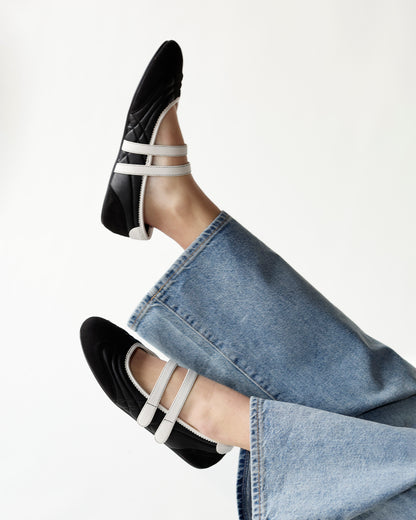 SALOME MARY JANE BALLET SNEAKER X BLACK